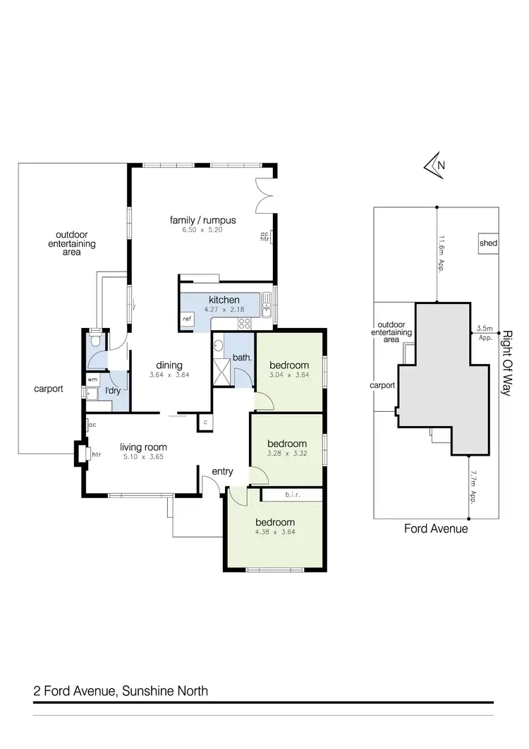Floorplan of Homely house listing, 2 Ford Avenue, Sunshine North VIC 3020