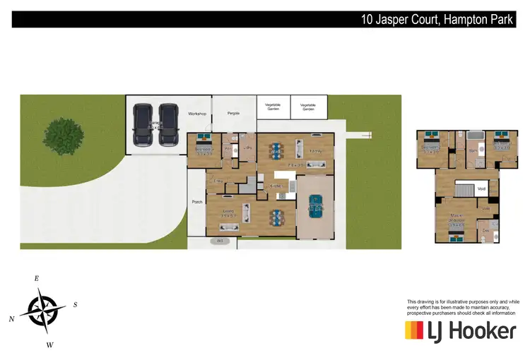 Floorplan of Homely house listing, 10 Jasper Court, Hampton Park VIC 3976