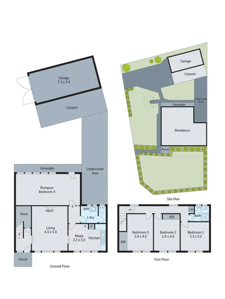 Floorplan of Homely house listing, 43 Vermont Avenue, Corio VIC 3214