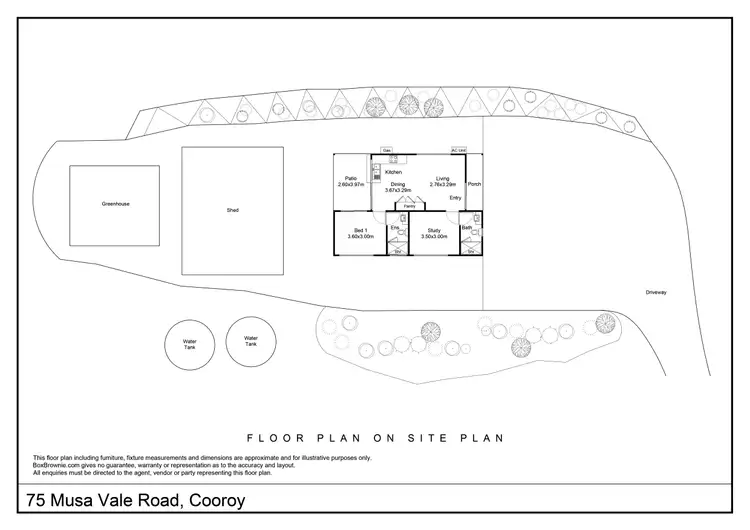 Floorplan of Homely rural property listing, 75 Musa Vale Road, Cooroy QLD 4563