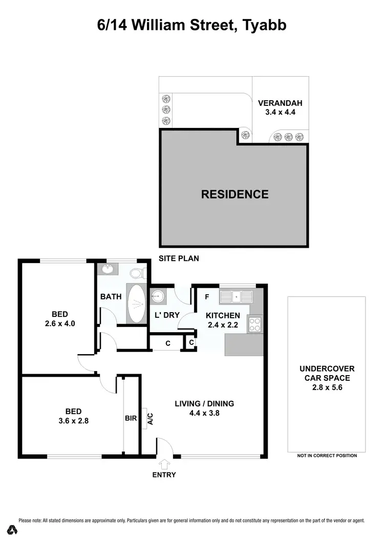 Floorplan of Homely unit listing, 6/14 William Street, Tyabb VIC 3913