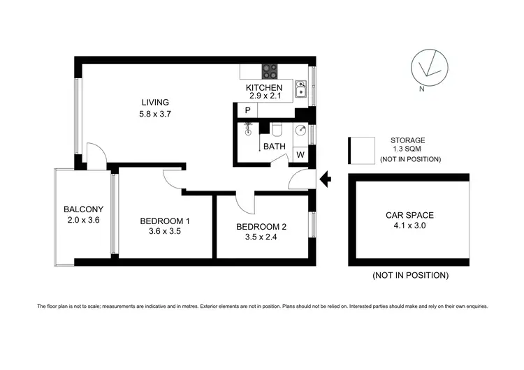 Floorplan of Homely apartment listing, 15/3 Gallimore Avenue, Balmain East NSW 2041