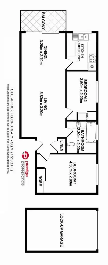 Floorplan of Homely apartment listing, 50/77 Memorial Avenue, Liverpool NSW 2170