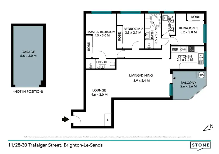 Floorplan of Homely apartment listing, 11/28-30 Trafalgar Street, Brighton-Le-Sands NSW 2216