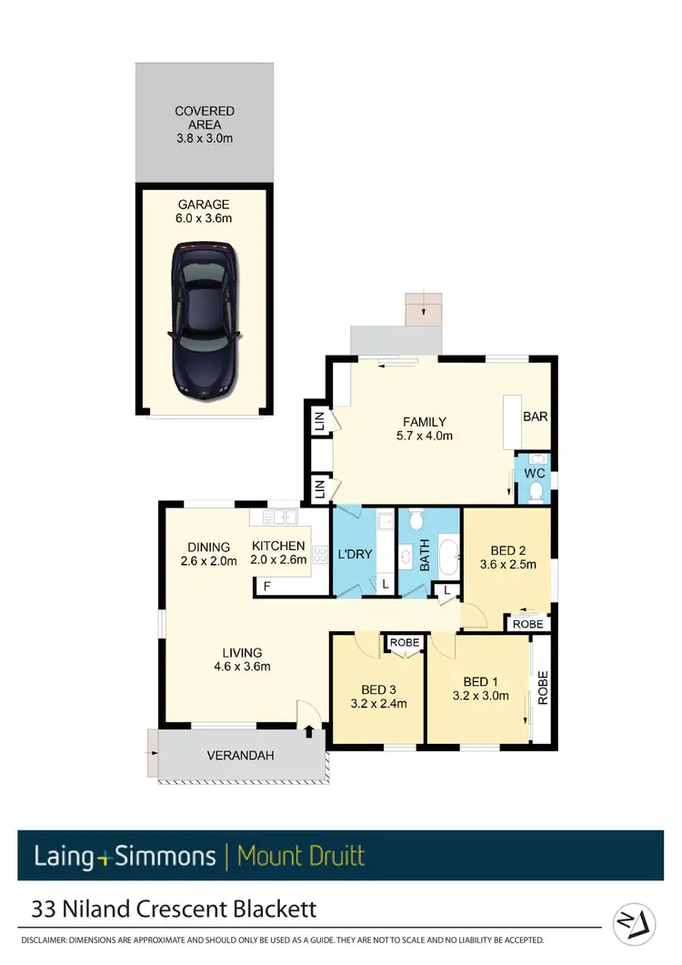 Floorplan of Homely house listing, 33 Niland Crescent, Blackett NSW 2770