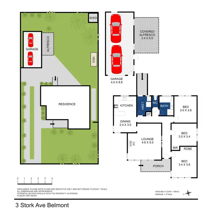 Floorplan of Homely house listing, 3 Stork Avenue, Belmont VIC 3216