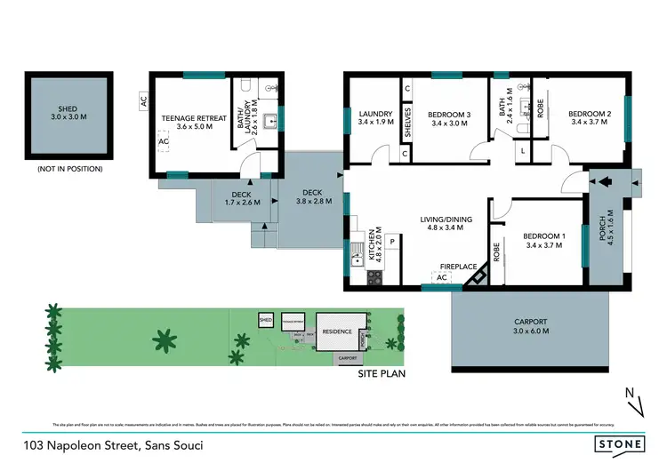 Floorplan of Homely house listing, 103 Napoleon Street, Sans Souci NSW 2219