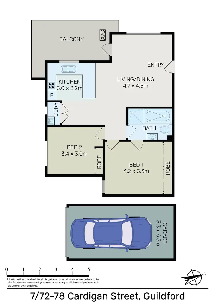 Floorplan of Homely unit listing, 7/72-78 Cardigan Street, Guildford NSW 2161