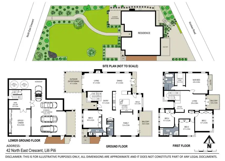 Floorplan of Homely house listing, 42 North East Crescent, Lilli Pilli NSW 2229