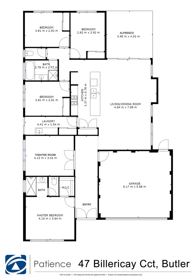 Floorplan of Homely house listing, 47 Billericay Circuit, Butler WA 6036