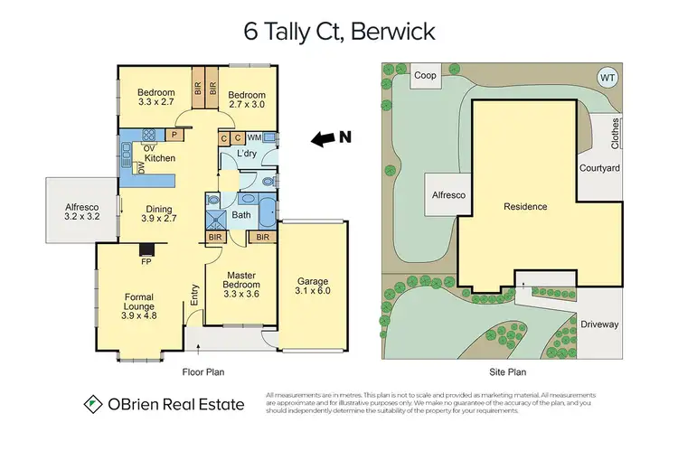 Floorplan of Homely house listing, 6 Tally Court, Berwick VIC 3806