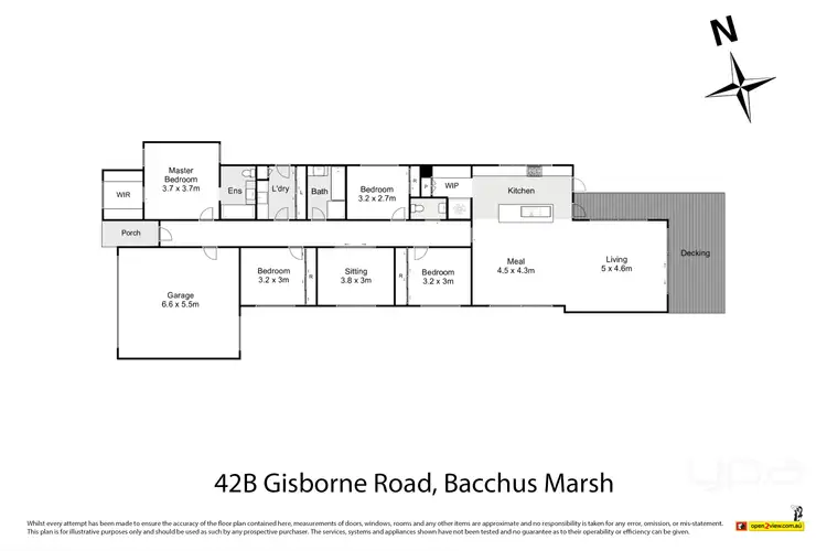 Floorplan of Homely house listing, 42B Gisborne Road, Bacchus Marsh VIC 3340