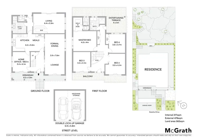 Floorplan of Homely house listing, 45 Siandra Drive, Kareela NSW 2232