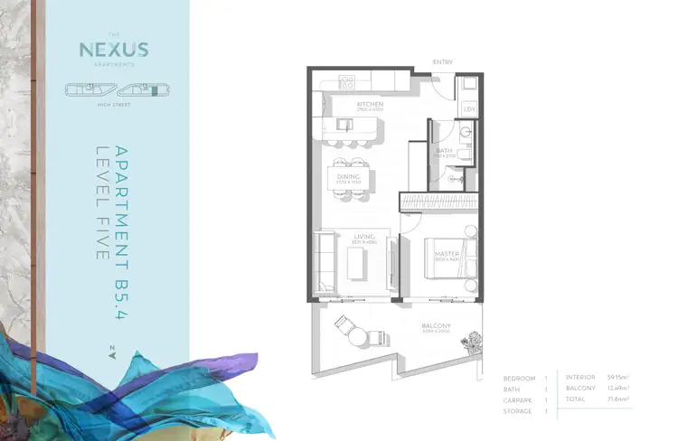 Floorplan of Homely apartment listing, B.5.4/240 High Street, Thomastown VIC 3074