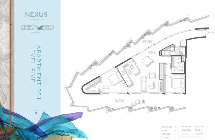 Floorplan of Homely apartment listing, A.5.2/240 High Street, Thomastown VIC 3074