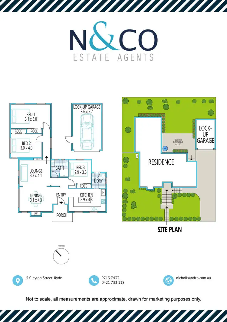 Floorplan of Homely house listing, 5 Clayton Street, Ryde NSW 2112