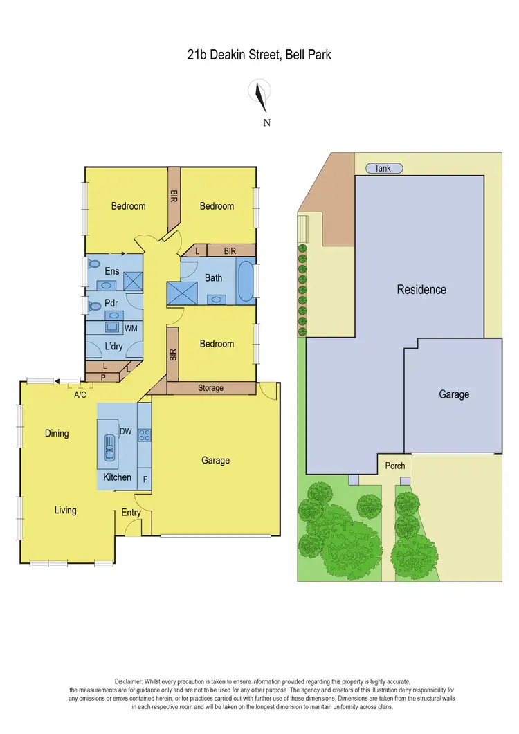 Floorplan of Homely townhouse listing, 21B Deakin Street, Bell Park VIC 3215