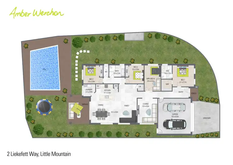 Floorplan of Homely house listing, 2 Liekefett Way, Little Mountain QLD 4551