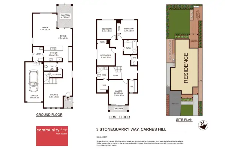Floorplan of Homely house listing, 3 Stonequarry Way, Carnes Hill NSW 2171