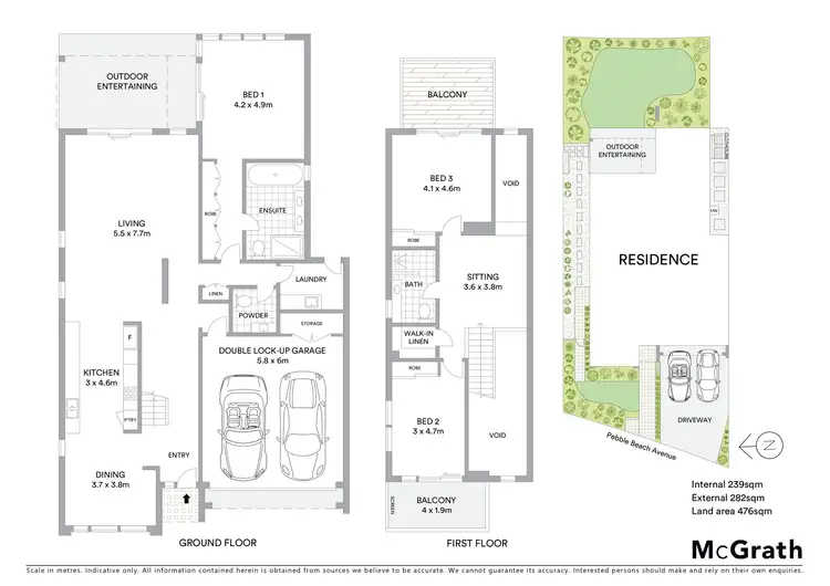 Floorplan of Homely house listing, 36 Pebble Beach Avenue, Magenta NSW 2261
