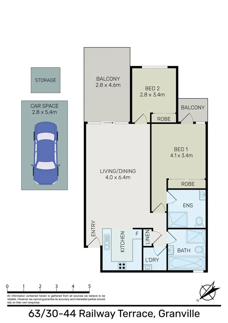Floorplan of Homely unit listing, 63/30-44 Railway Terrace, Granville NSW 2142