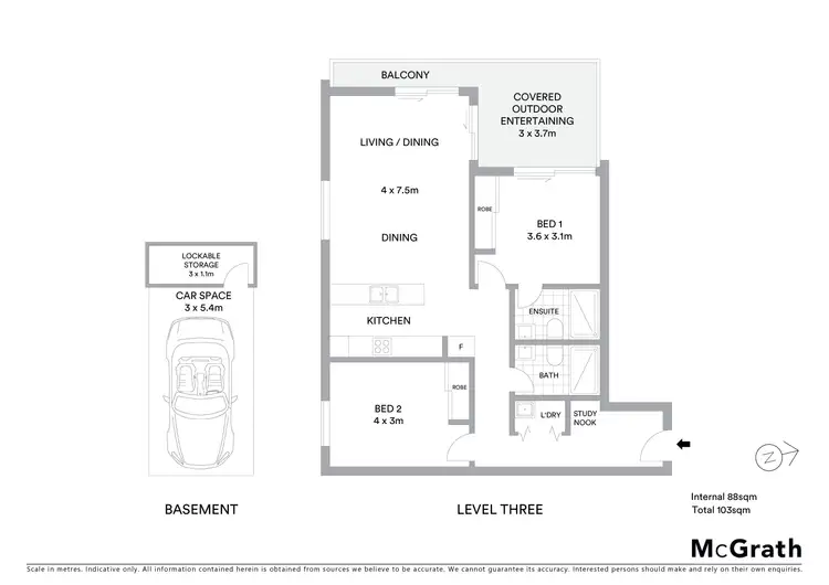 Floorplan of Homely unit listing, 306/128 Willarong Road, Caringbah NSW 2229