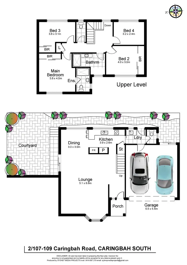 Floorplan of Homely townhouse listing, 2/107-109 Caringbah Road, Caringbah NSW 2229
