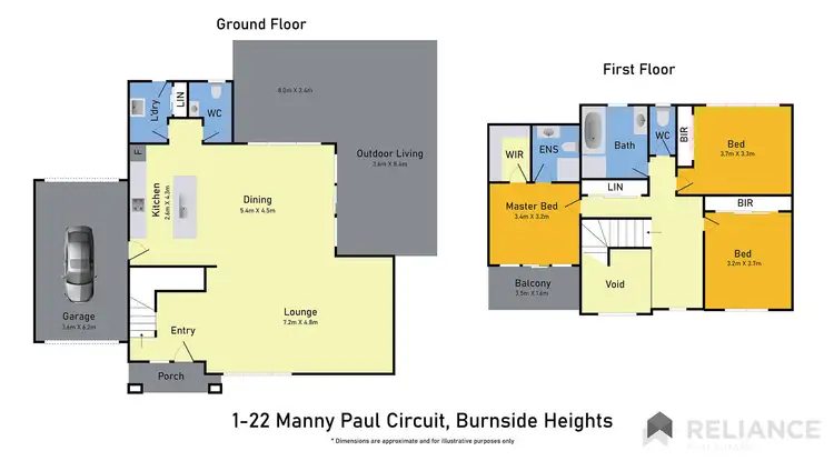Floorplan of Homely townhouse listing, 1/22 Manny Paul Circuit, Burnside Heights VIC 3023