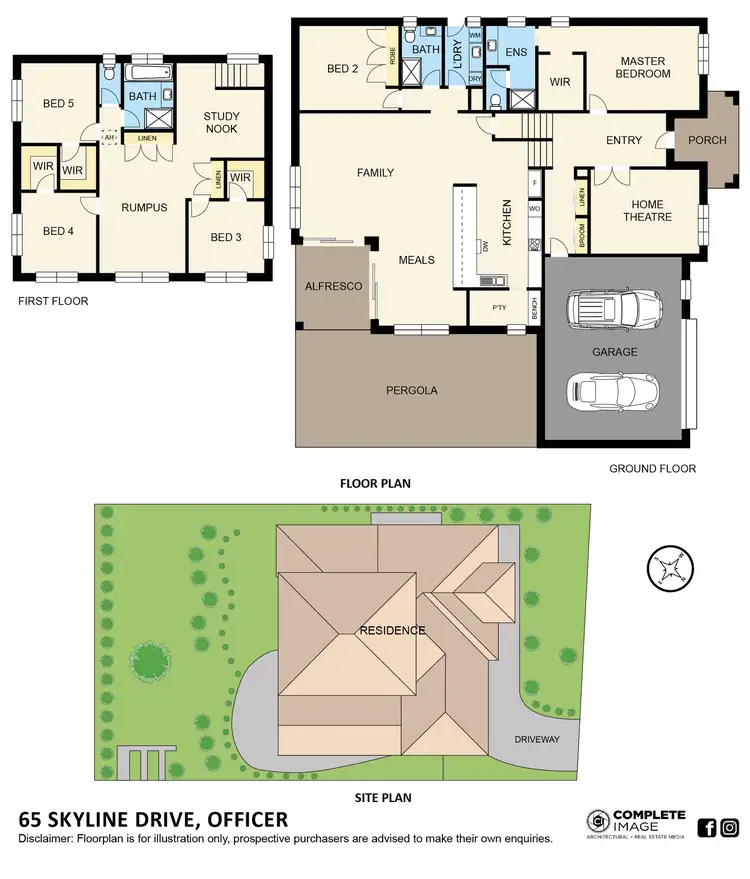 Floorplan of Homely house listing, 65 Skyline Drive, Officer VIC 3809