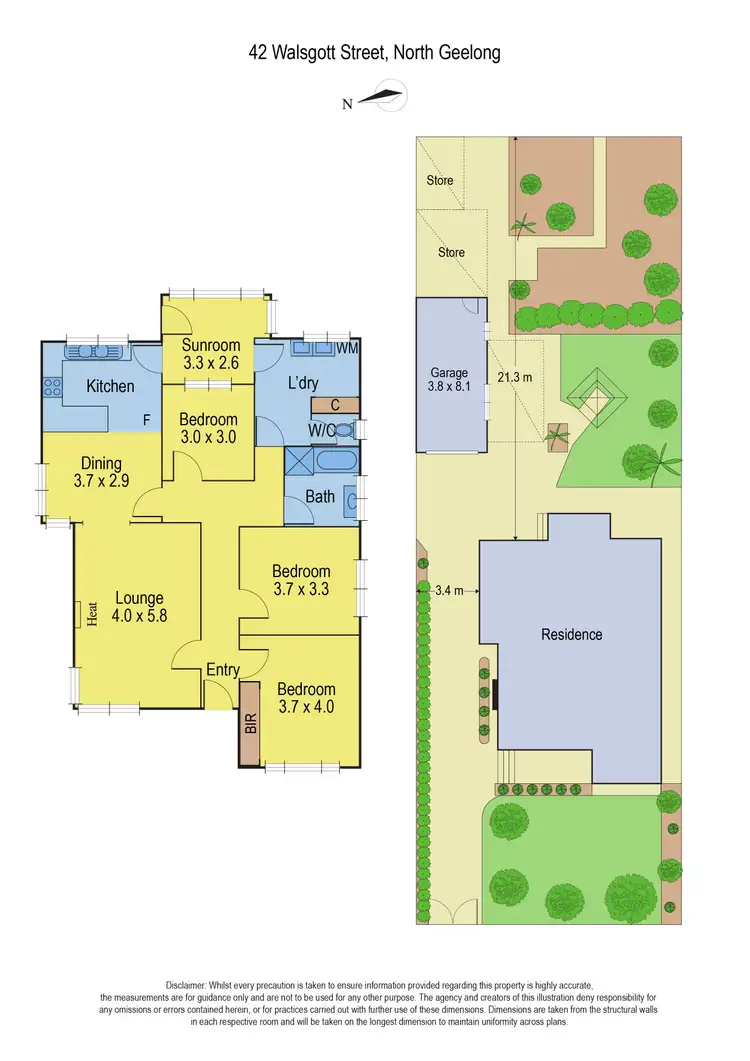 Floorplan of Homely house listing, 42 Walsgott Street, North Geelong VIC 3215