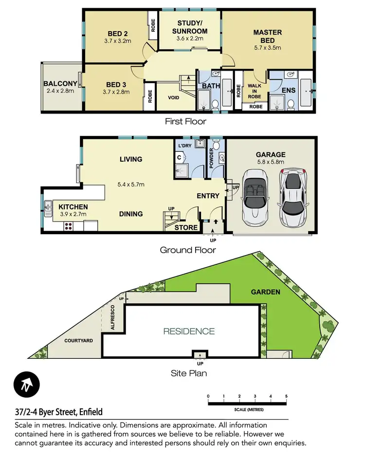 Floorplan of Homely townhouse listing, 37/2-4 Byer Street, Enfield NSW 2136