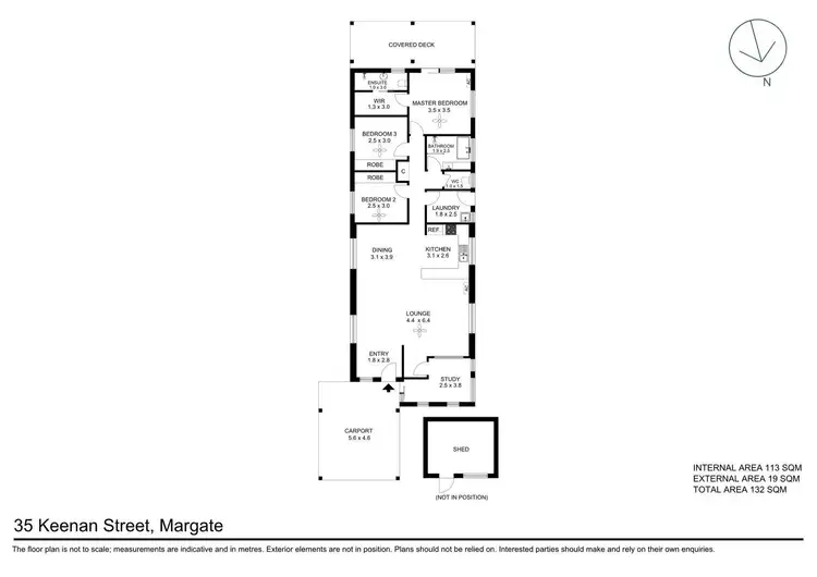Floorplan of Homely house listing, 35 Keenan Street, Margate QLD 4019