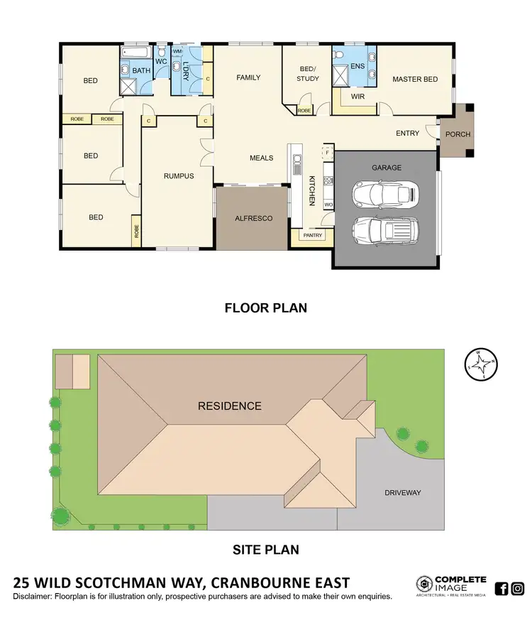 Floorplan of Homely house listing, 25 Wild Scotchman Way, Cranbourne East VIC 3977