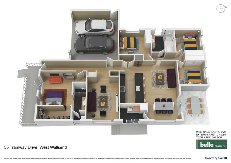 Floorplan of Homely house listing, 55 Tramway Drive, West Wallsend NSW 2286