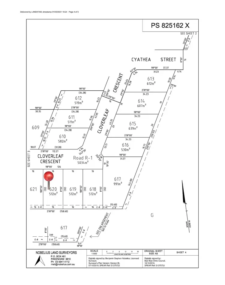 Floorplan of Homely land listing, 17 Cloverleaf Crescent, Drouin VIC 3818