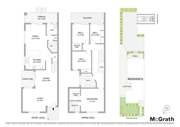 Floorplan of Homely semi-detached listing, 132 Hillcrest Avenue, Hurstville Grove NSW 2220