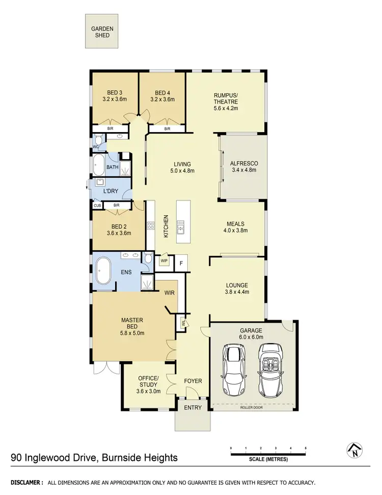 Floorplan of Homely house listing, 90 Inglewood Drive, Burnside Heights VIC 3023