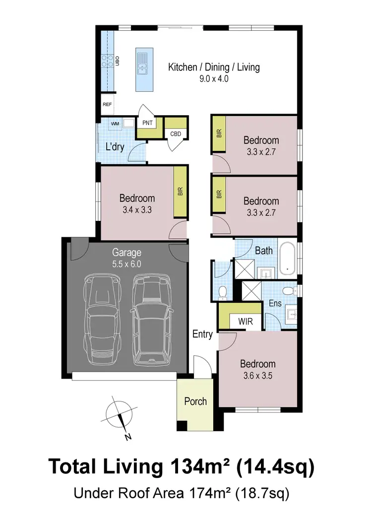 Floorplan of Homely house listing, 28 King Parrot Boulevard, Drouin VIC 3818