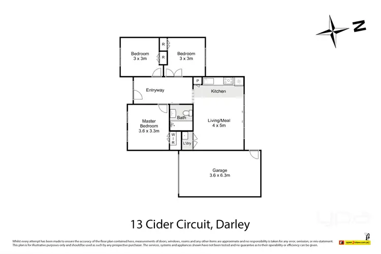 Floorplan of Homely house listing, 13 Cider Circuit, Darley VIC 3340