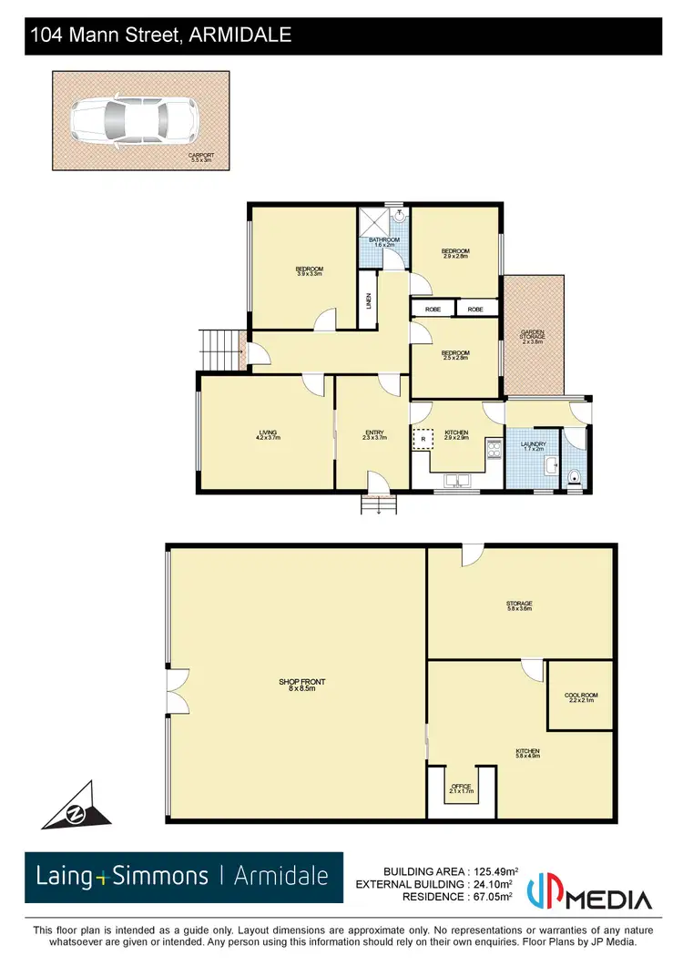 Floorplan of Homely house listing, 104 Mann Street, Armidale NSW 2350