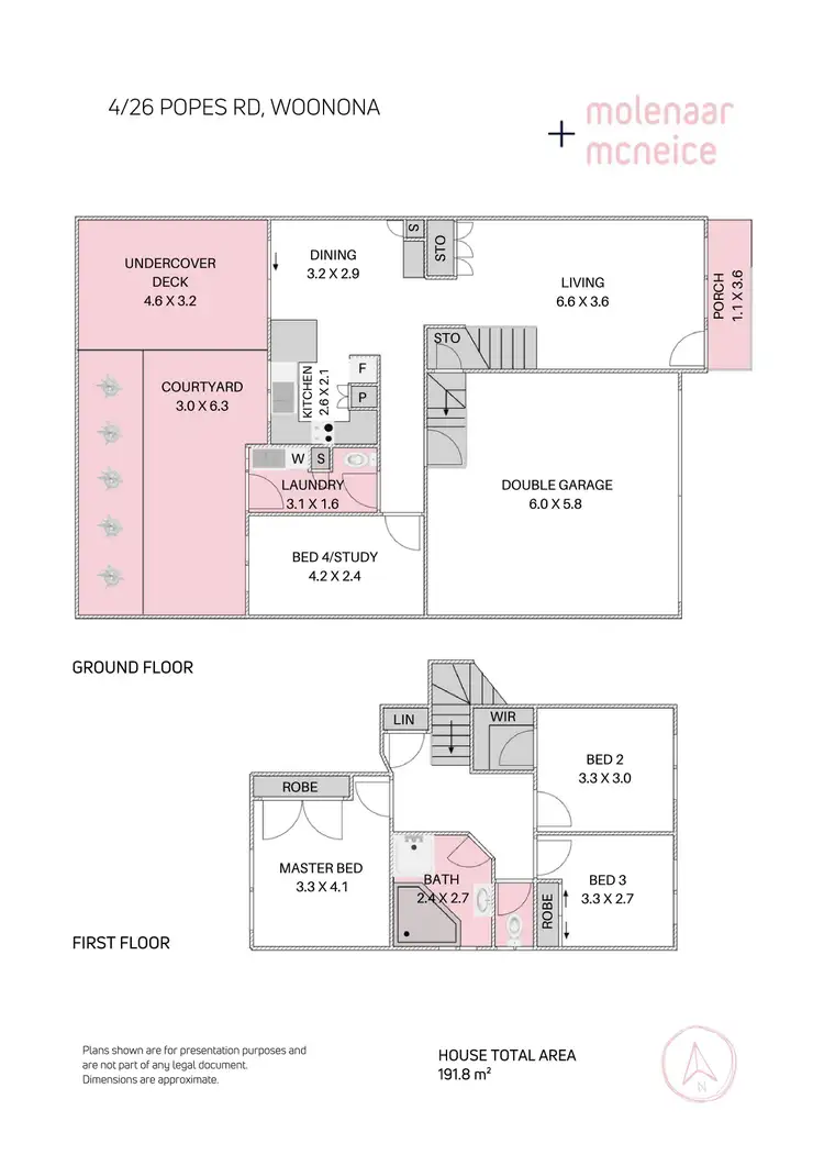 Floorplan of Homely townhouse listing, 4/26 Popes Road, Woonona NSW 2517