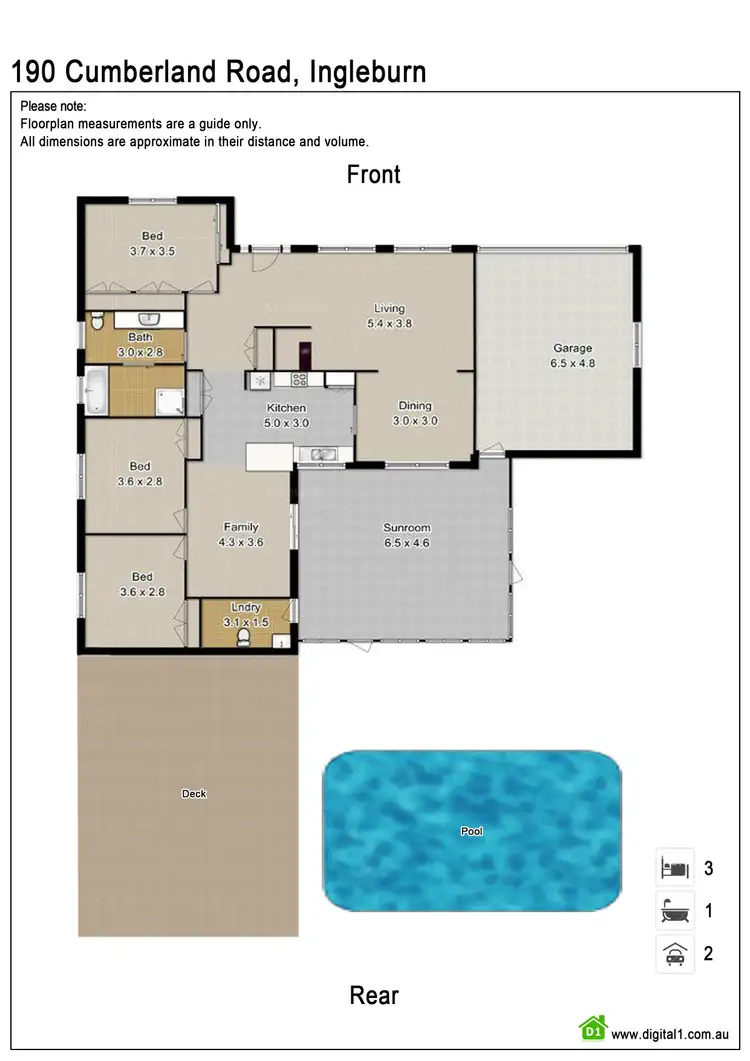 Floorplan of Homely house listing, 190 Cumberland Road, Ingleburn NSW 2565