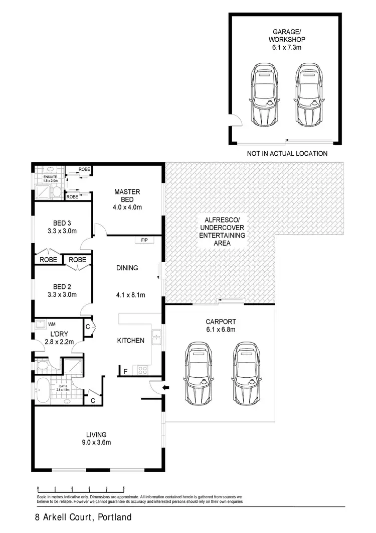 Floorplan of Homely house listing, 8 Arkell Court, Portland VIC 3305