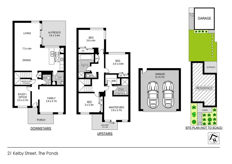 Floorplan of Homely house listing, 21 Kelby Street, The Ponds NSW 2769