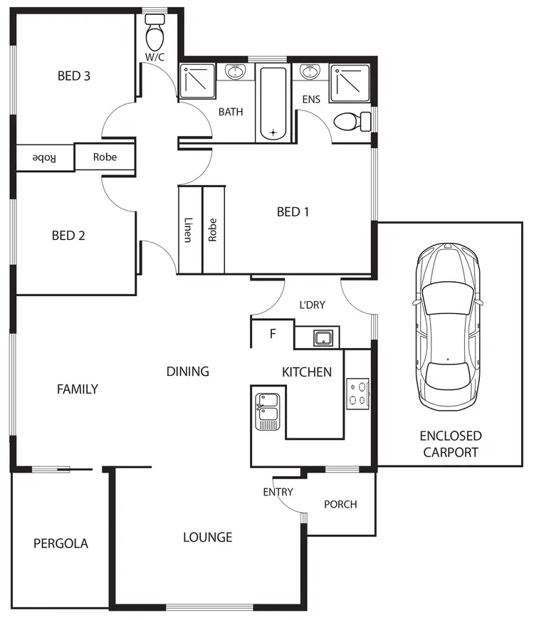 Floorplan of Homely house listing, 5A Butterley Place, Wanniassa ACT 2903