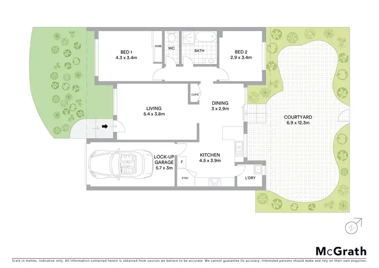 Floorplan of Homely townhouse listing, 12/11 Busaco Road, Marsfield NSW 2122