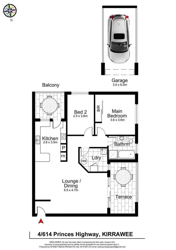 Floorplan of Homely unit listing, 4/614 Princes Highway, Kirrawee NSW 2232