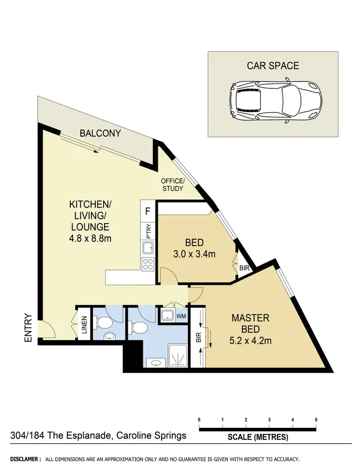 Floorplan of Homely apartment listing, 304/184 The Esplanade, Caroline Springs VIC 3023