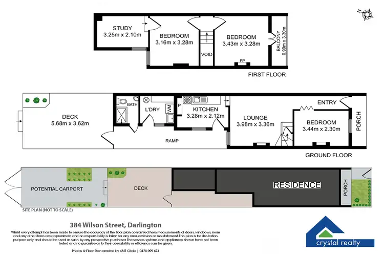 Floorplan of Homely terrace listing, 384 Wilson Street, Darlington NSW 2008