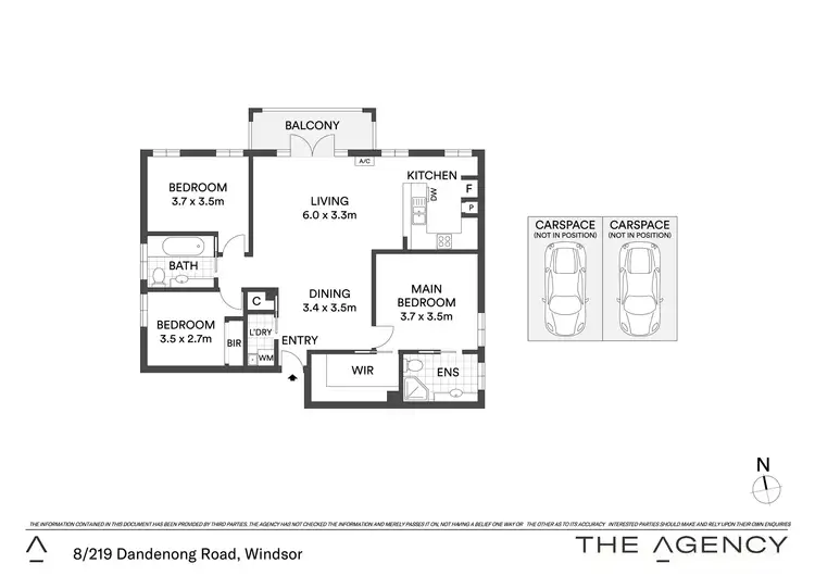 Floorplan of Homely apartment listing, 8/219 Dandenong Road, Windsor VIC 3181